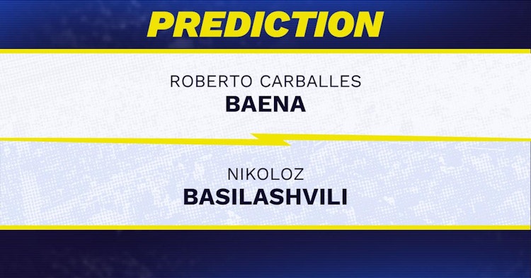 Roberto Carballes Baena vs Nikoloz Basilashvili Tennis Prediction.