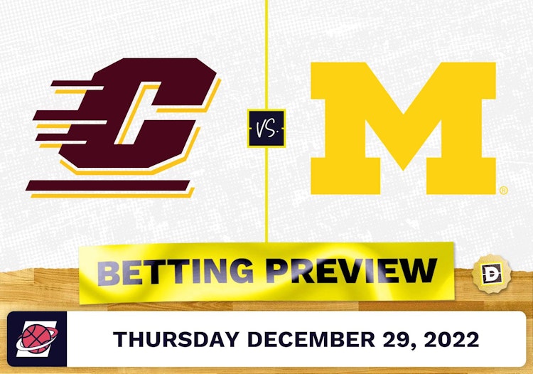 Central Michigan vs. Michigan CBB Prediction and Odds - Dec 29, 2022