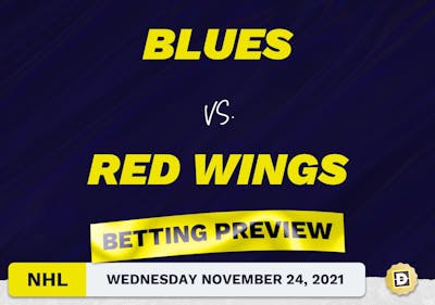 Blues vs. Red Wings Predictions and Odds - Nov 24, 2021
