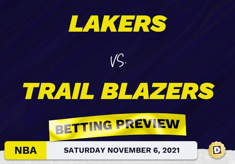 Lakers vs. Trail Blazers Predictions and Odds - Nov 6, 2021