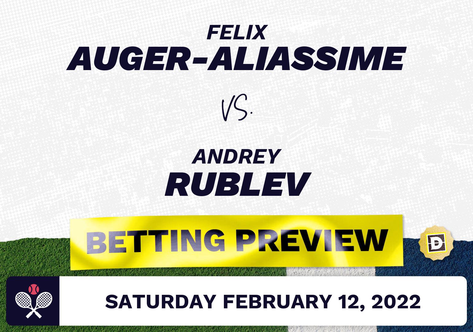 Felix Auger-Aliassime vs. Andrey Rublev Predictions - Feb 12, 2022