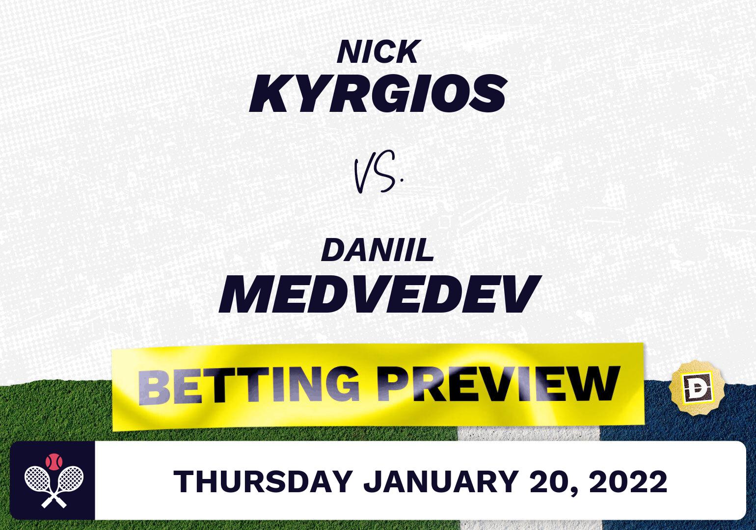 Nick Kyrgios vs. Daniil Medvedev Predictions - Jan 20, 2022