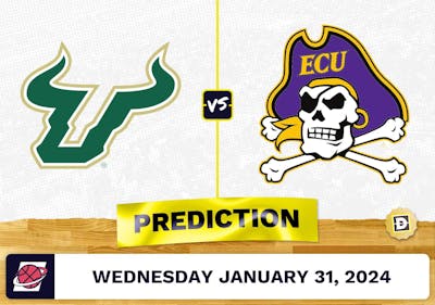 South Florida vs. East Carolina Prediction, Odds, College Basketball Picks [1/31/2024]