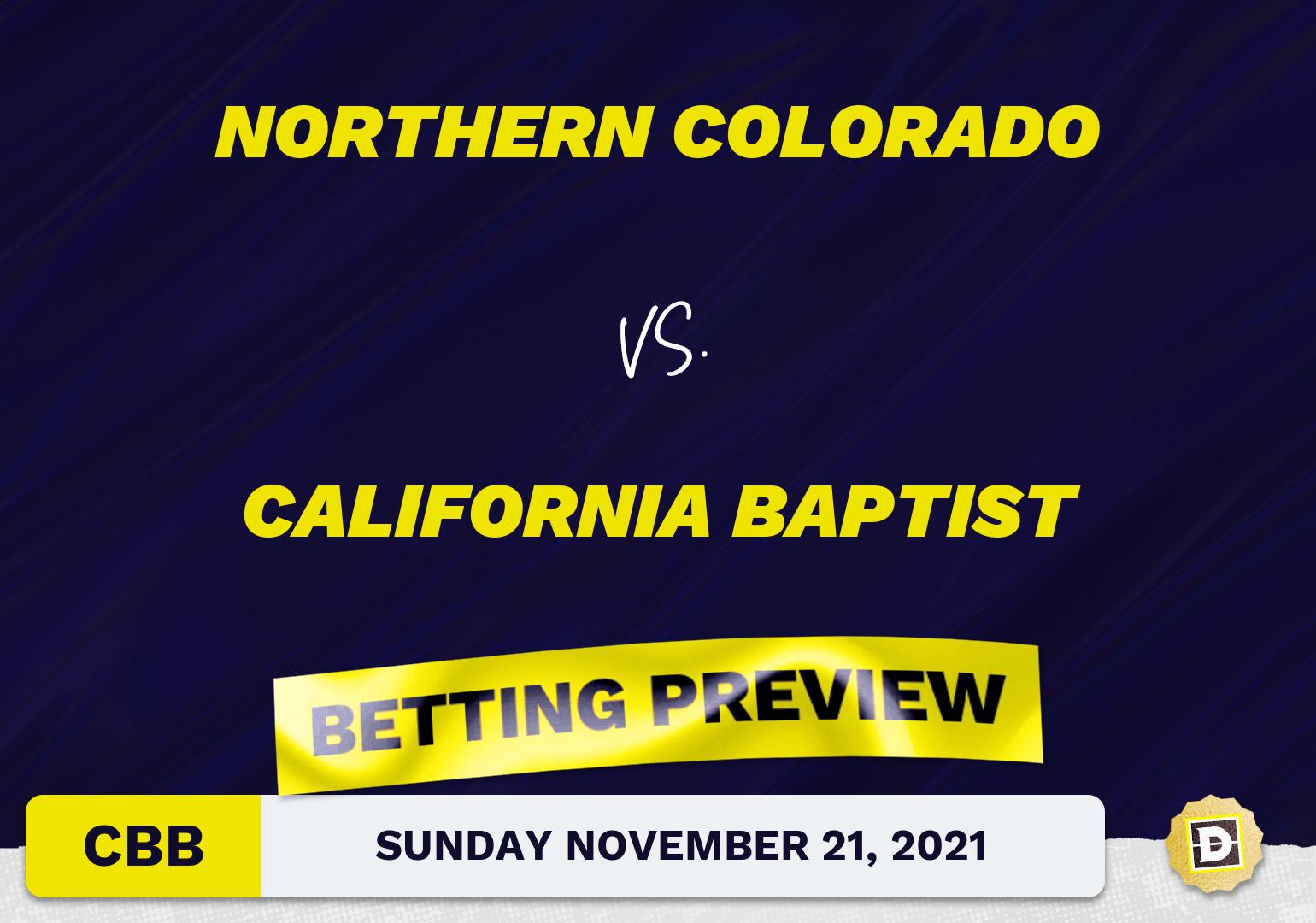 Northern Colorado vs. California Baptist CBB Predictions and Odds - Nov 21, 2021