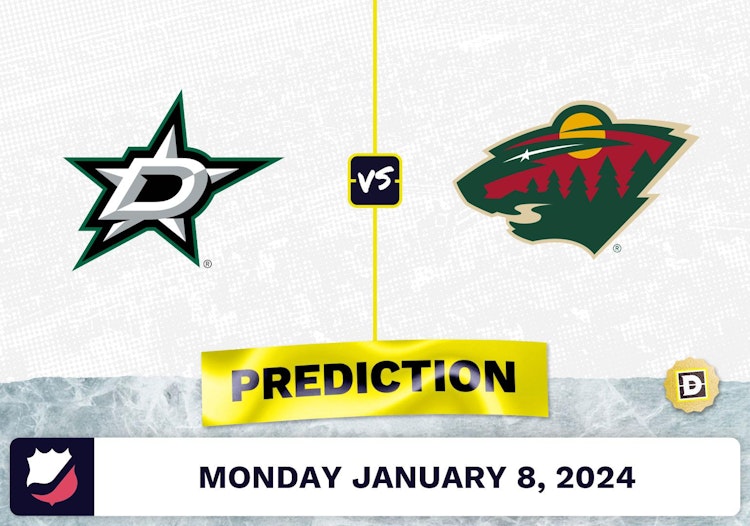 Dallas Stars vs. Minnesota Wild Prediction, Odds, NHL Picks  [1/8/2024]