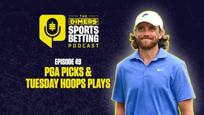 Dimers sports betting podcast Ep. 49: Arnold Palmer Invitational Picks, Tuesday CBB Best Bets & NBA Parlay
