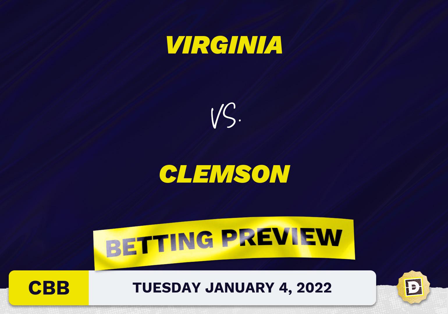Virginia vs. Clemson CBB Predictions and Odds - Jan 4, 2022