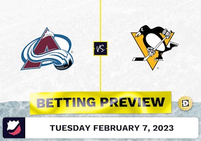 Avalanche vs. Penguins Prediction and Odds - Feb 7, 2023