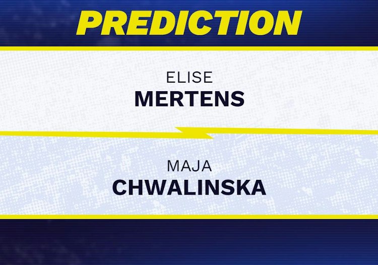 Elise Mertens takes on Maja Chwalinska in WTA Singapore action.