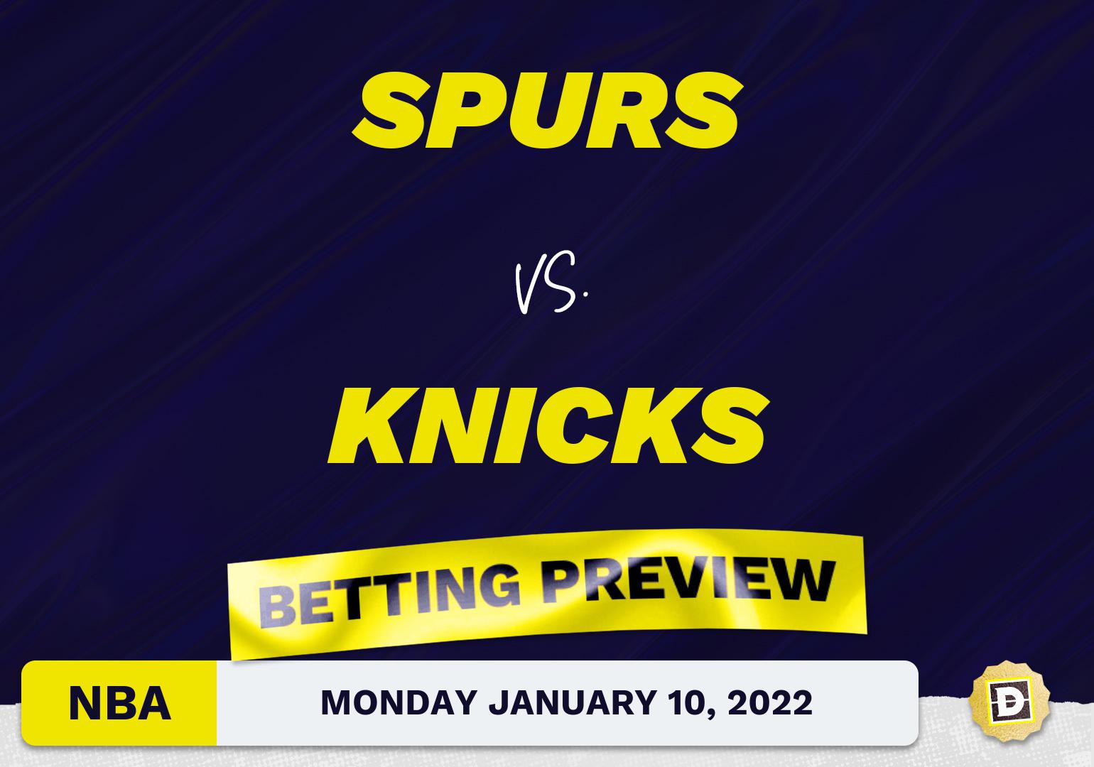 Spurs vs. Knicks Predictions and Odds - Jan 10, 2022
