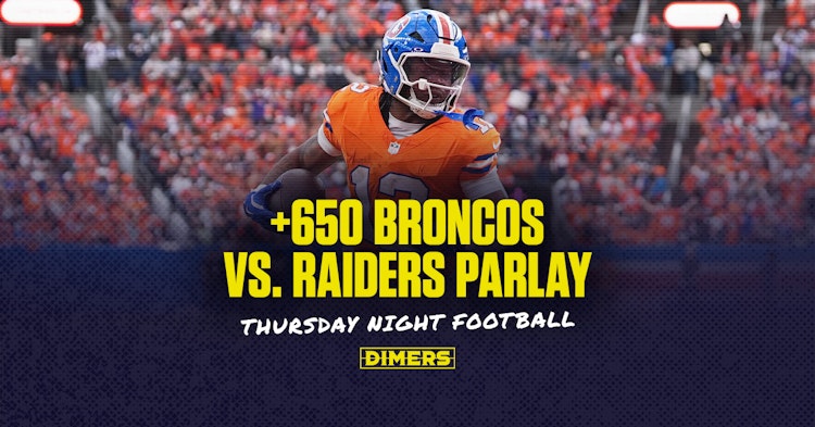 NFL parlay picks for Thursday Night Football betting between Broncos and Raiders.