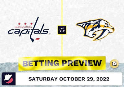 Capitals vs. Predators Prediction and Odds - Oct 29, 2022