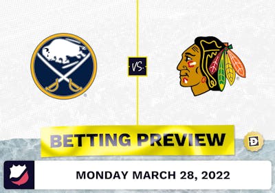 Sabres vs. Blackhawks Predictions and Odds - Mar 28, 2022