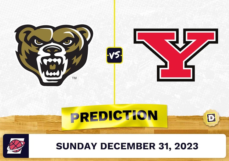 Oakland vs. Youngstown State Prediction, Odds, College Basketball Picks  [12/31/2023]