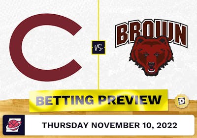 Colgate vs. Brown CBB Prediction and Odds - Nov 10, 2022