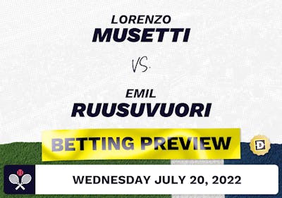 Lorenzo Musetti vs. Emil Ruusuvuori Predictions - Jul 20, 2022
