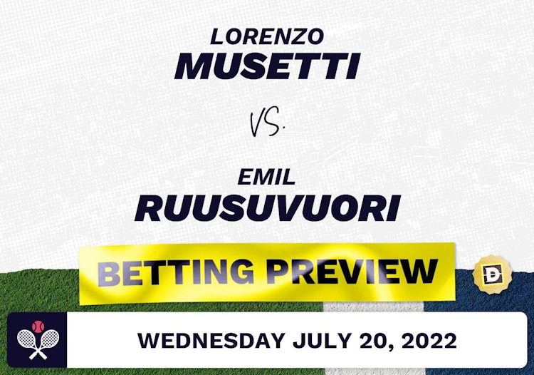Lorenzo Musetti vs. Emil Ruusuvuori Predictions - Jul 20, 2022