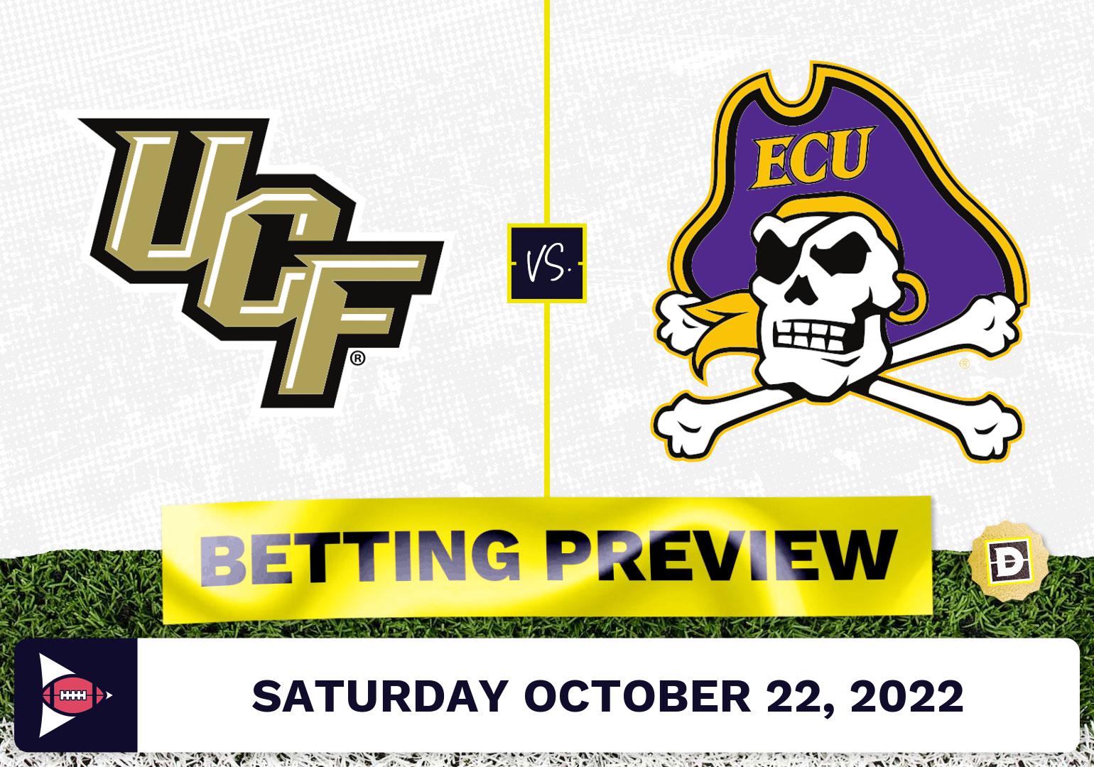 UCF vs. East Carolina CFB Prediction and Odds - Oct 22, 2022