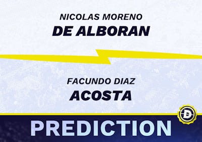 Nicolas Moreno de Alboran vs. Facundo Diaz Acosta Prediction, Odds, Picks for Grand Prix Hassan II (ATP Marrakech) 2024
