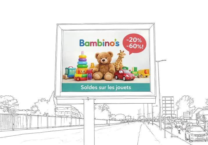 Affiche 320x240 cm impression professionnelle affichage urbain