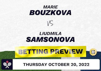 Marie Bouzkova vs. Liudmila Samsonova Predictions - Oct 20, 2022