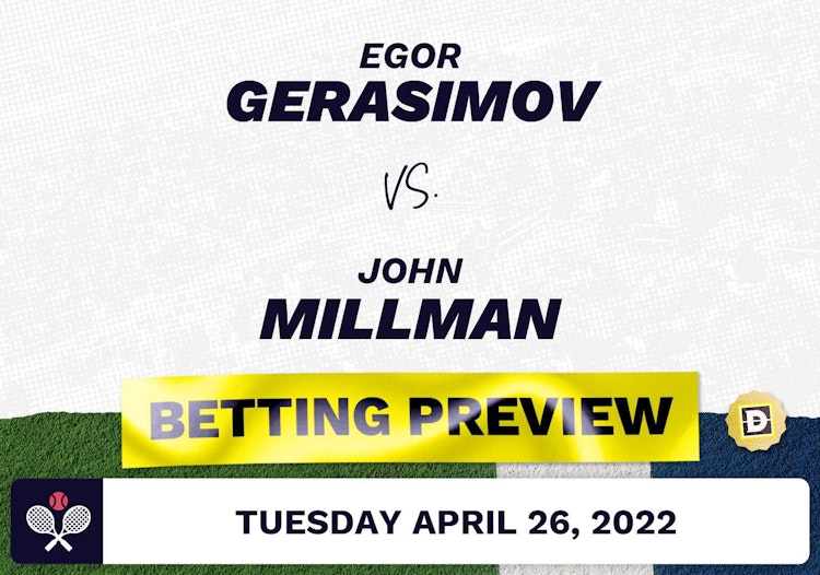 Egor Gerasimov vs. John Millman Predictions - Apr 27, 2022