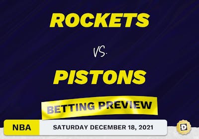 Rockets vs. Pistons Predictions and Odds - Dec 18, 2021