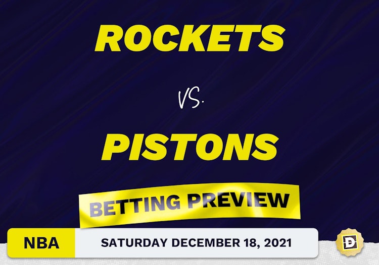 Rockets vs. Pistons Predictions and Odds - Dec 18, 2021