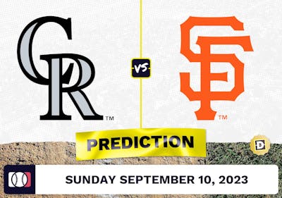 Rockies vs. Giants Prediction for MLB Sunday [9/10/2023]