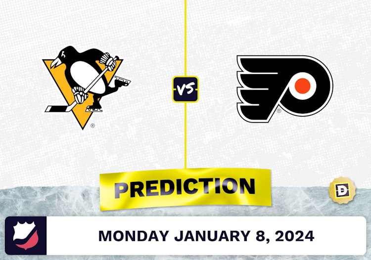 Pittsburgh Penguins vs. Philadelphia Flyers Prediction, Odds, NHL Picks  [1/8/2024]