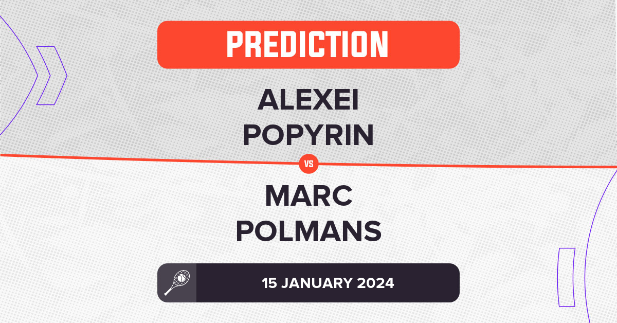 Alexei Popyrin Vs Marc Polmans Prediction - Australian Open 2024