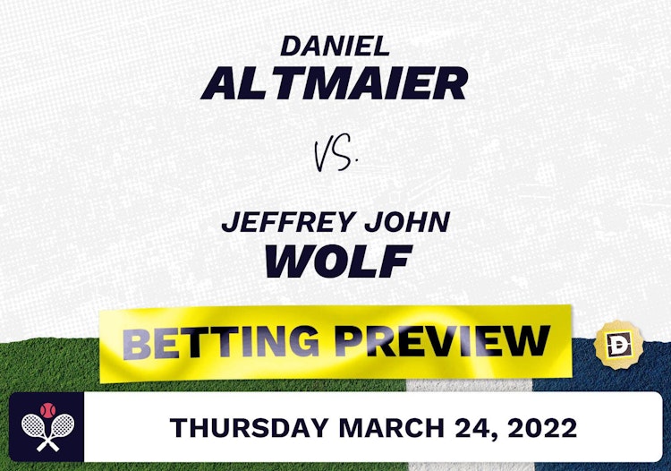 Daniel Altmaier vs. Jeffrey John Wolf Predictions - Mar 24, 2022