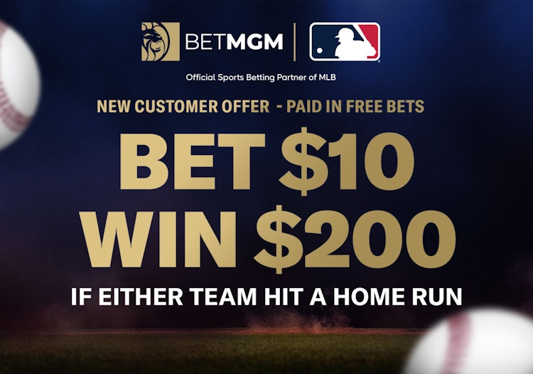 BetMGM MLB Bonus: Bet $10, Win $200 if There's a Home Run
