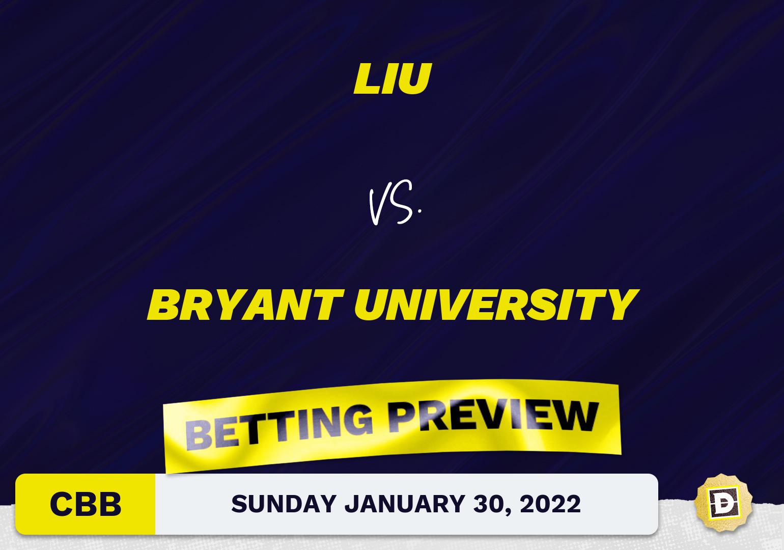 LIU vs. Bryant University CBB Predictions and Odds - Jan 30, 2022