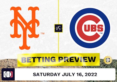 Mets vs. Cubs Prediction and Odds - Jul 16, 2022