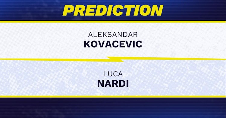 Aleksandar Kovacevic vs Luca Nardi Tennis Prediction.