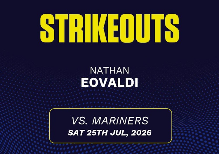 Nathan Eovaldi projected stats for Saturday, July 25, 2026.