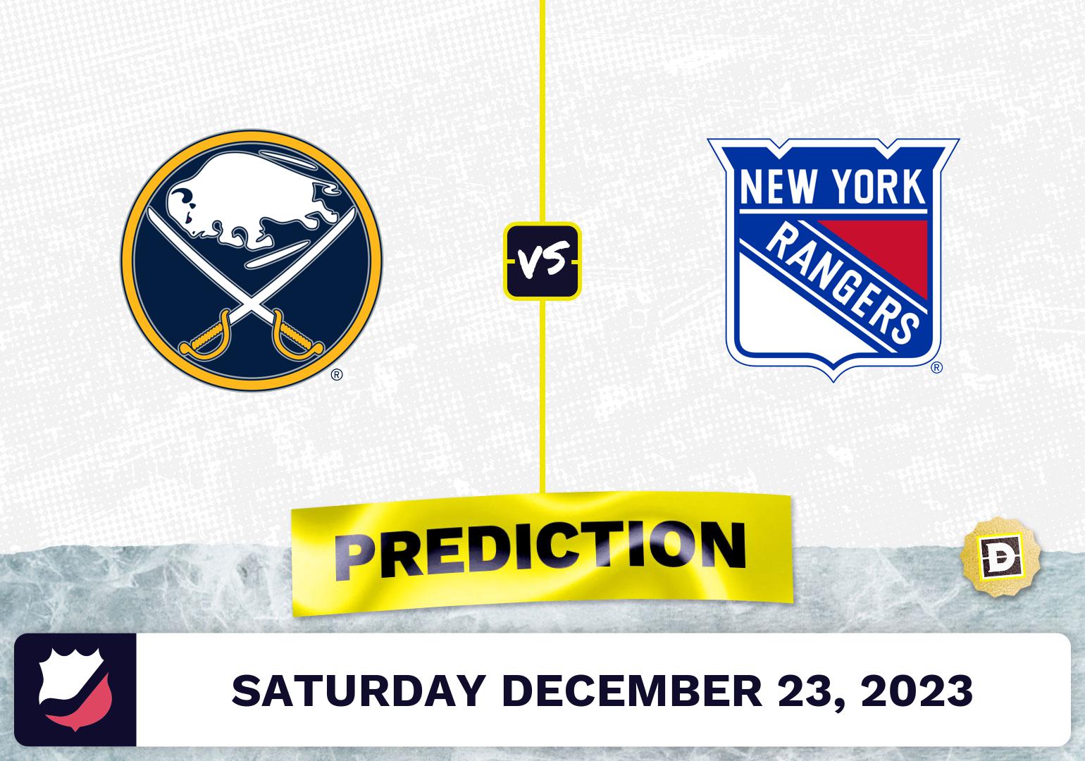 Buffalo Sabres vs. NY Rangers Prediction, Odds, NHL Picks  [12/23/2023]
