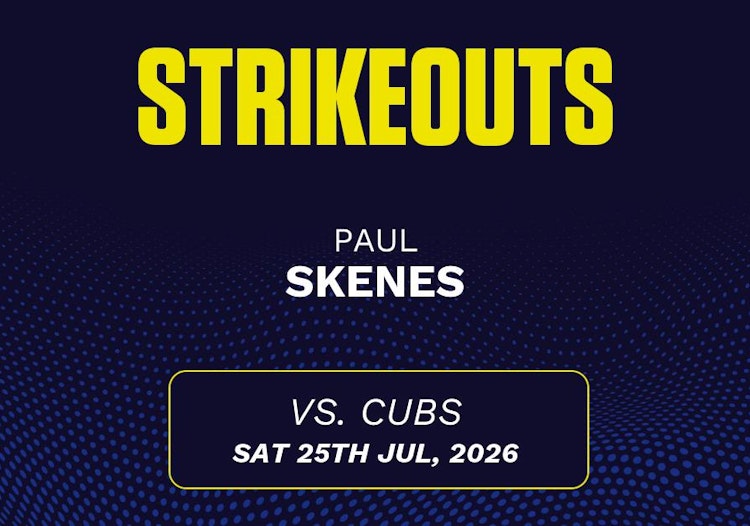 Paul Skenes projected stats for Saturday, July 25, 2026.