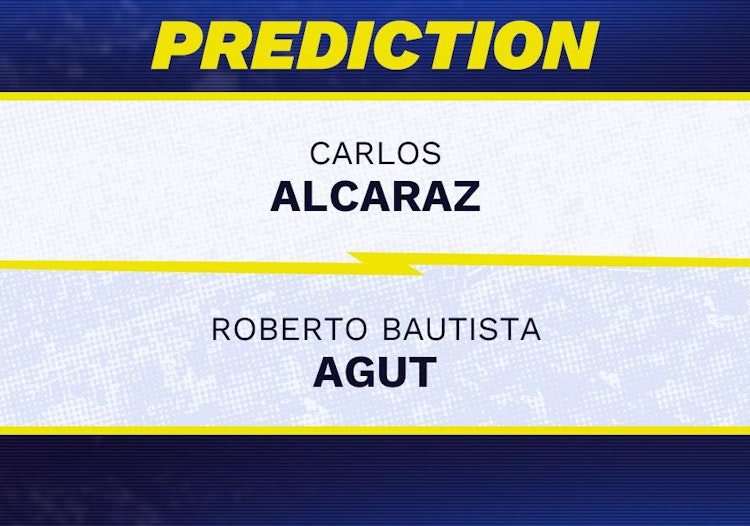 Carlos Alcaraz vs Roberto Bautista Agut Tennis Prediction.