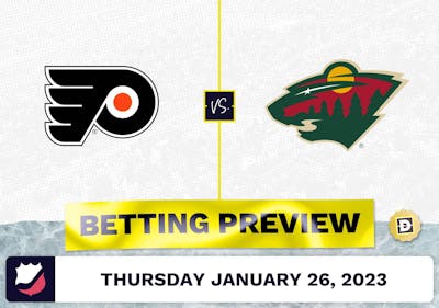 Flyers vs. Wild Prediction and Odds - Jan 26, 2023