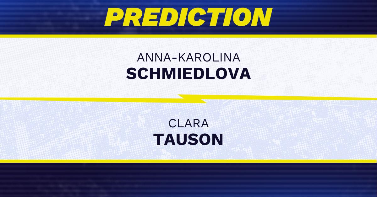 Anna-Karolina Schmiedlova vs Clara Tauson Tennis Prediction.