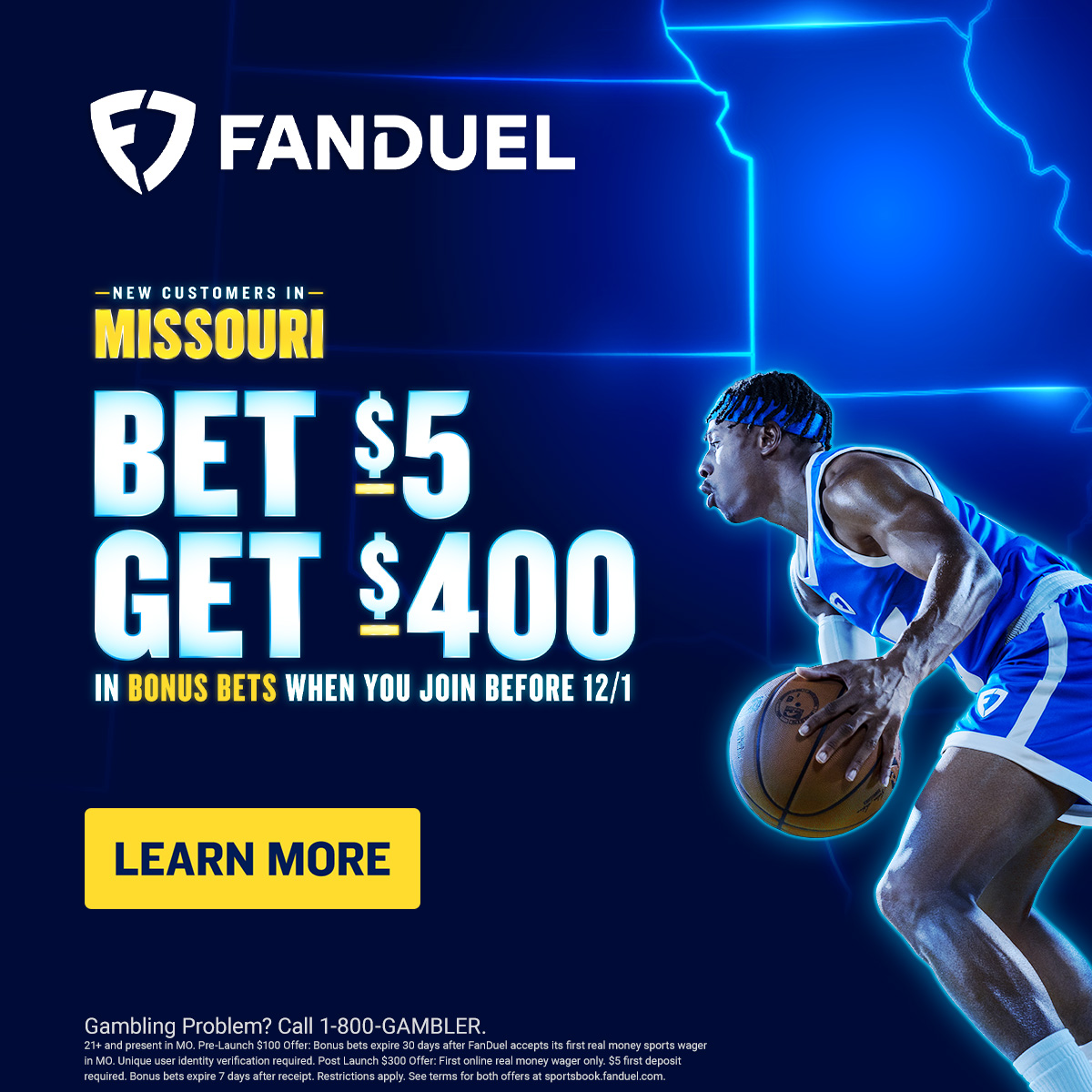 FanDuel Promo Code Terms and Instructions for Missouri Sports Betting.