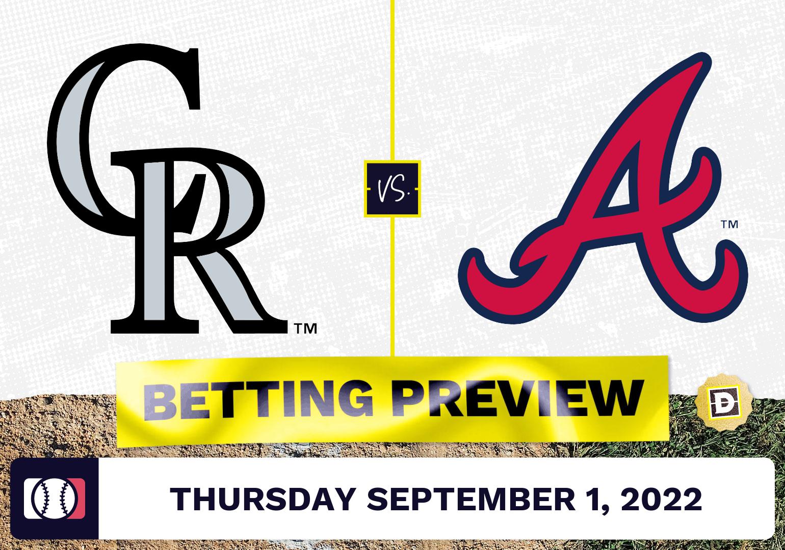 Rockies vs. Braves Prediction and Odds - Sep 1, 2022