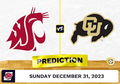 Washington State vs. Colorado Prediction, Odds, College Basketball Picks  [12/31/2023]