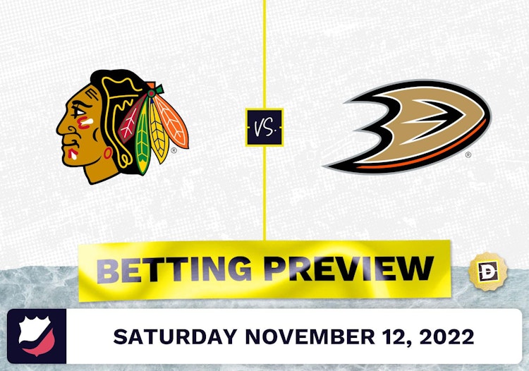 Blackhawks vs. Ducks Prediction and Odds - Nov 12, 2022