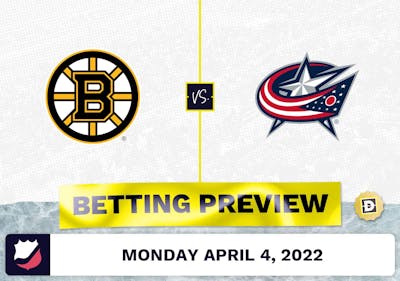 Bruins vs. Blue Jackets Prediction and Odds - Apr 4, 2022