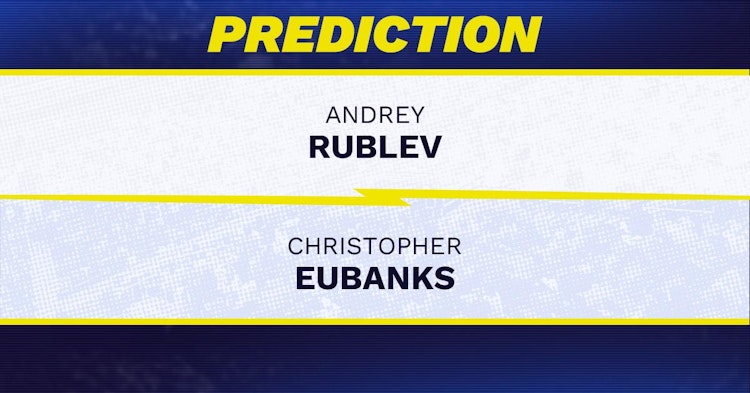 Andrey Rublev vs Christopher Eubanks Tennis Prediction.