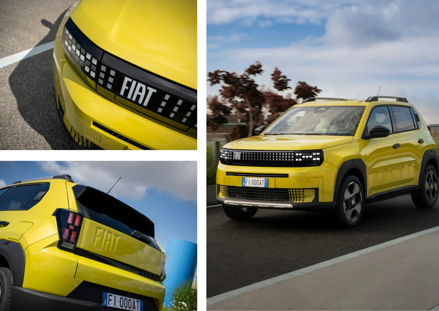 Das Exterieur des Fiat Grande Panda Elektro