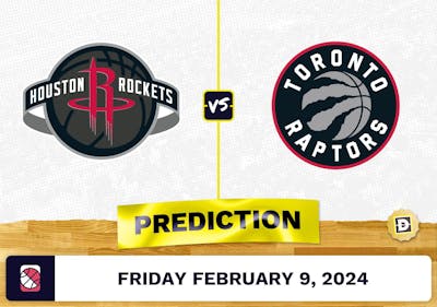 Houston Rockets vs. Toronto Raptors Prediction, Odds, NBA Picks [2/9/2024]